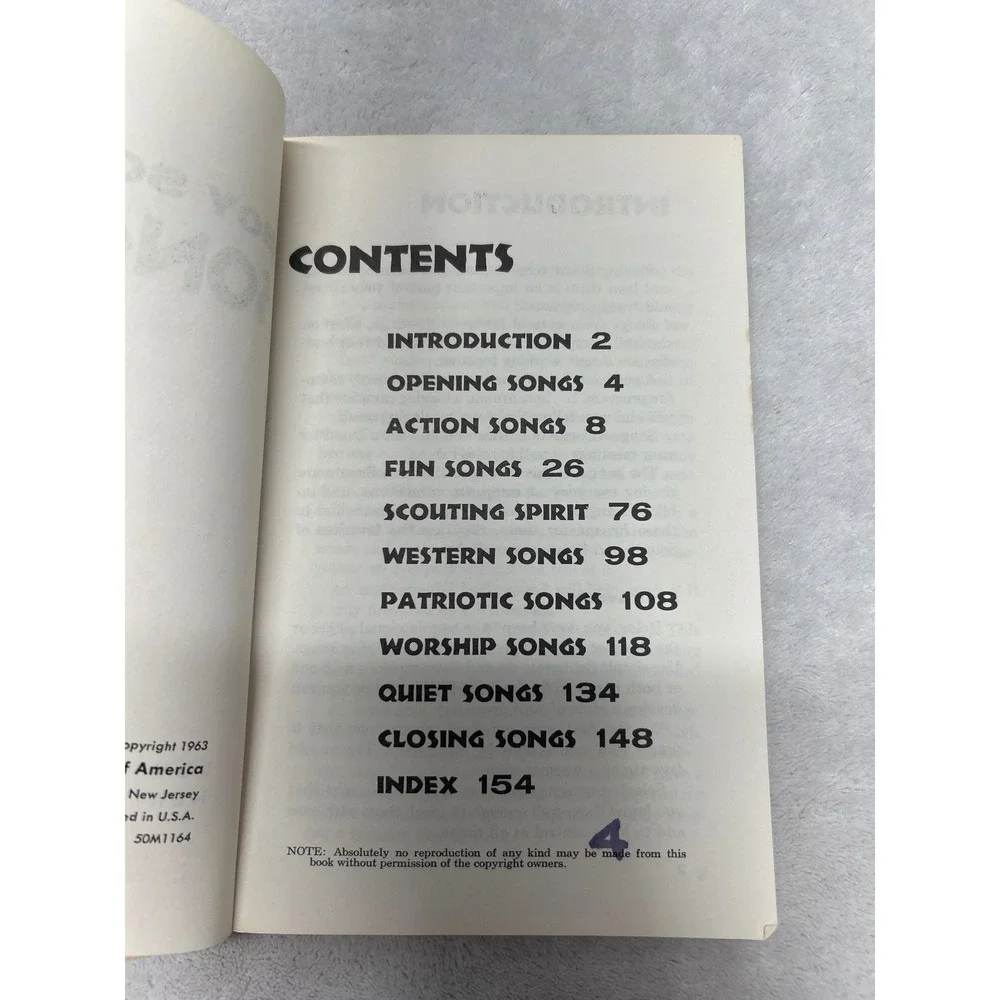Boy Scouts of‎ America Songbook 1964 Printing Vintage 150 Songs Americana